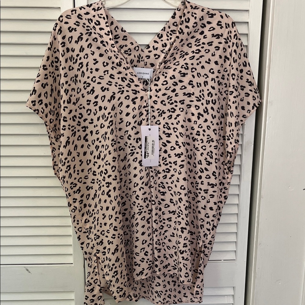 Adrienne Leopard Print Top